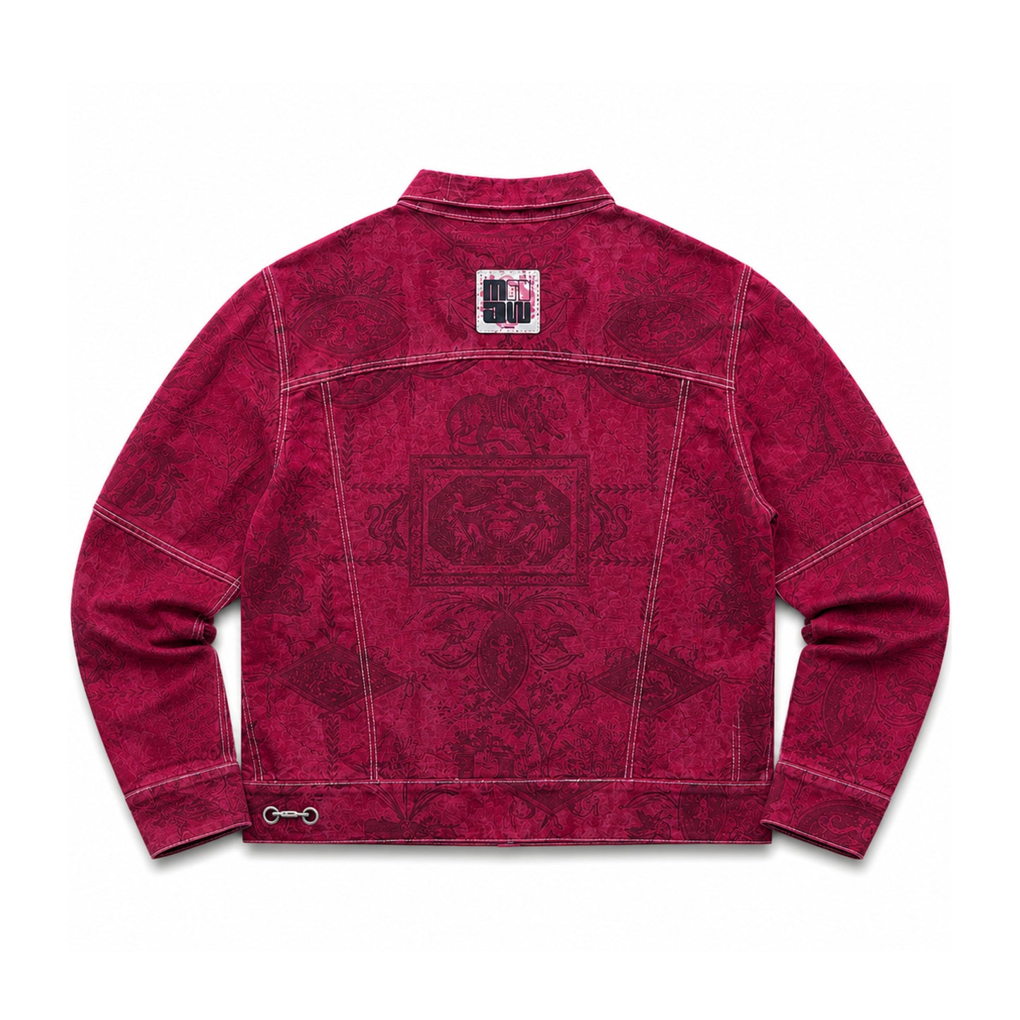 Chaqueta Estampada con Cremallera