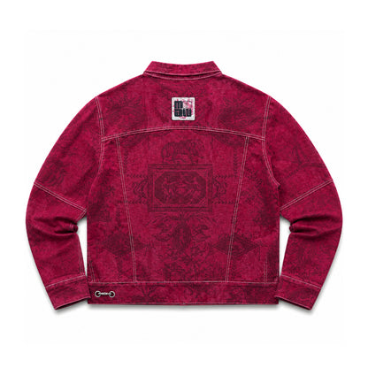 Chaqueta Estampada con Cremallera