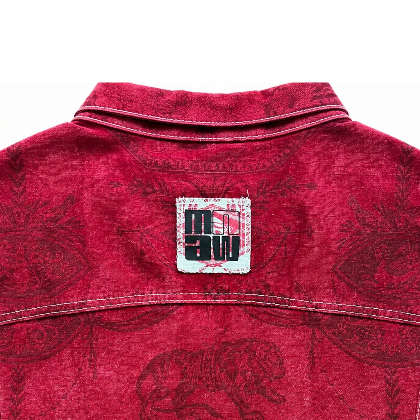 Chaqueta Estampada con Cremallera
