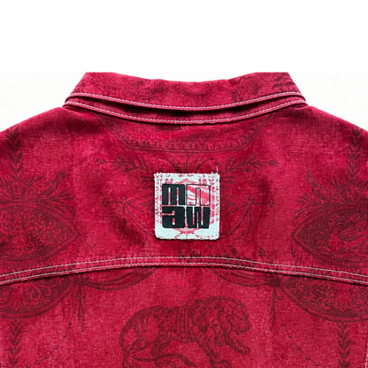 Chaqueta Estampada con Cremallera