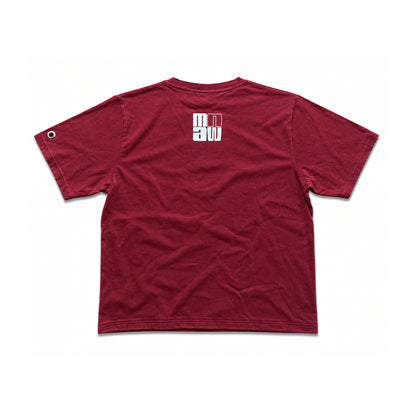 Camiseta Cropped con Acabado Sunfade y Detalles Desgastados