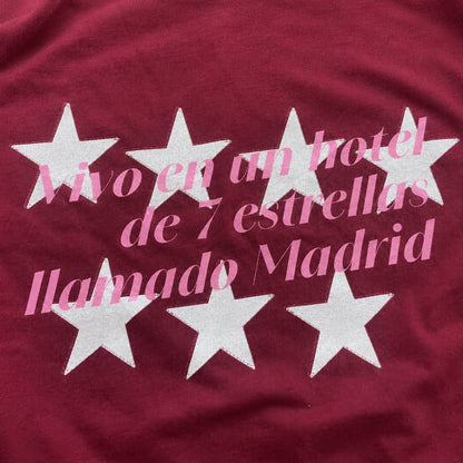 Camiseta Cropped con Acabado Sunfade y Detalles Desgastados