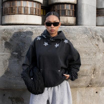 Sudadera con Patchwork de Estrellas