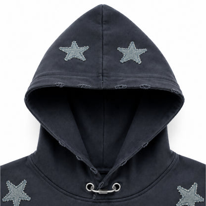 Sudadera con Patchwork de Estrellas
